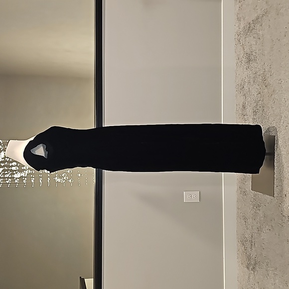 Bridal Originals Bridesmaid Vintage Black Velvet Sweetheart Dress Size 11/12 - Picture 7 of 15